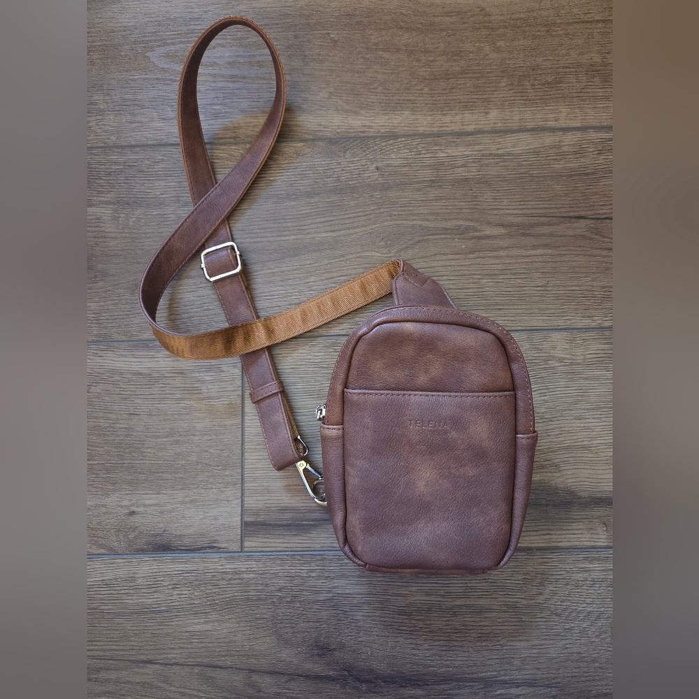 Brown Leather Crossbody Bag